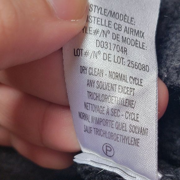 Theory Wool Two Tone Gray Black Long Sleeve Crew Neck Sweater Small P - Picture 7 of 10